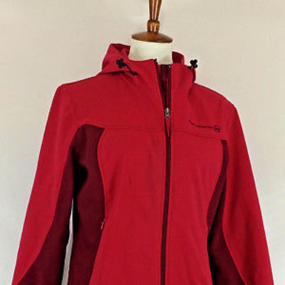 Hooded Zip Up Winter Jacket SZ L Two Tone NEW - Picture 5 of 8